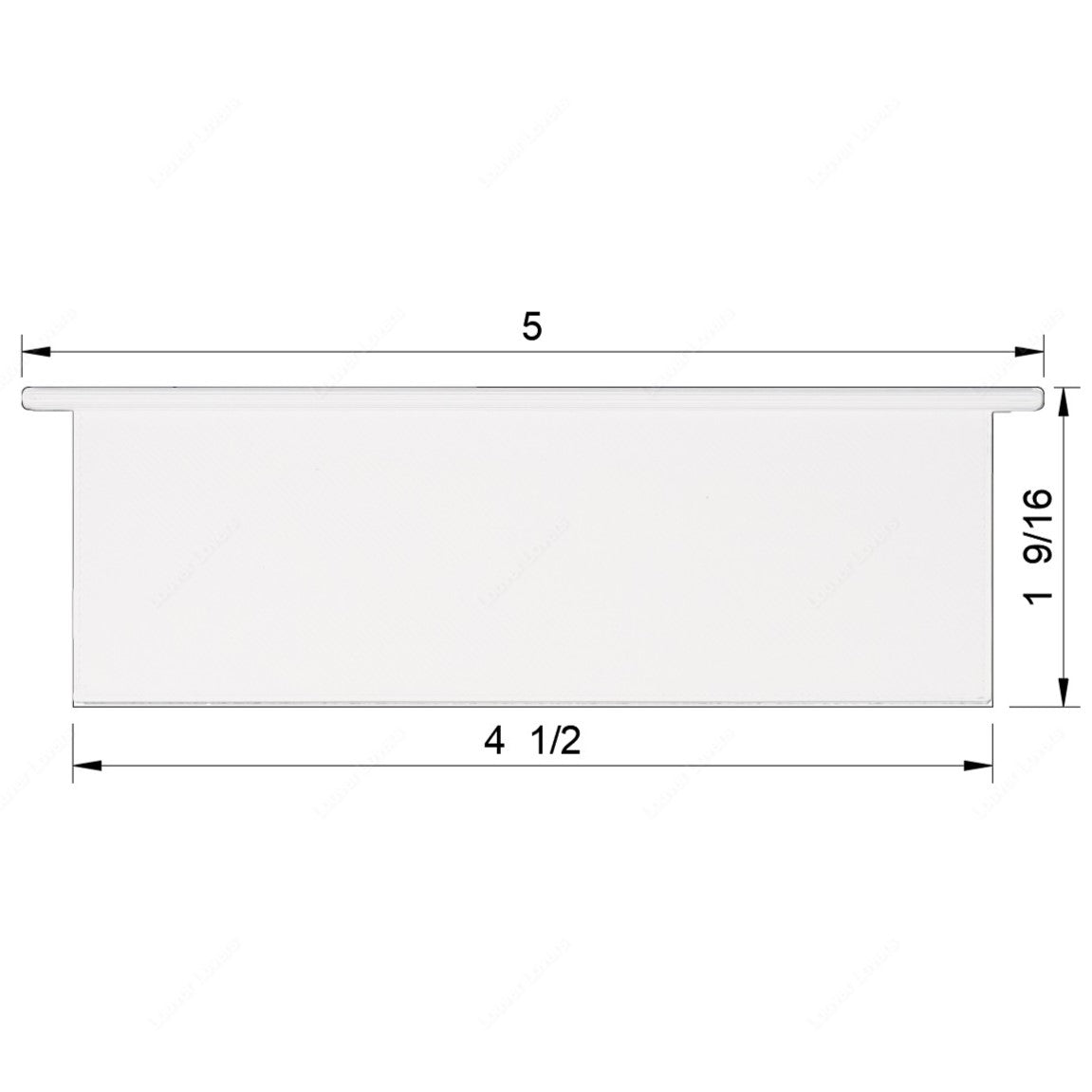 4 1/2" Wide • 1 9/16" Tall Vent Slat (1/4" pegs)