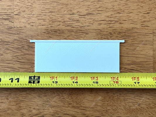 4 3/16" wide 1 9/16" louver