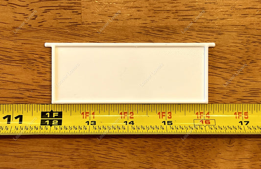 4 3/32" wide 1 9/16" tall dryer vent louver