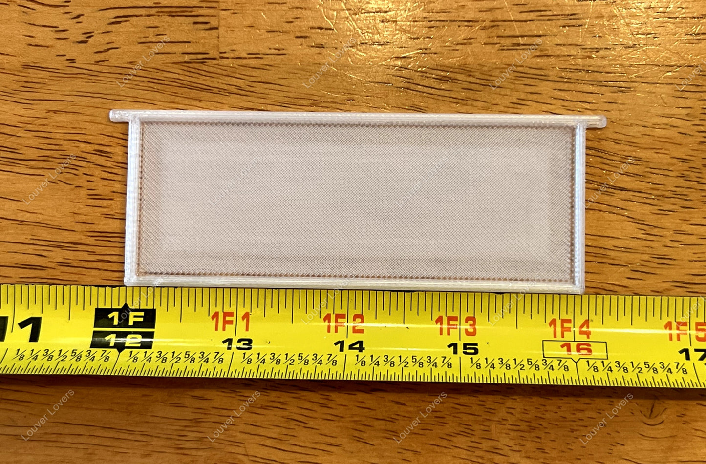 4 1/16" wide 1 9/16" tall dryer vent slat