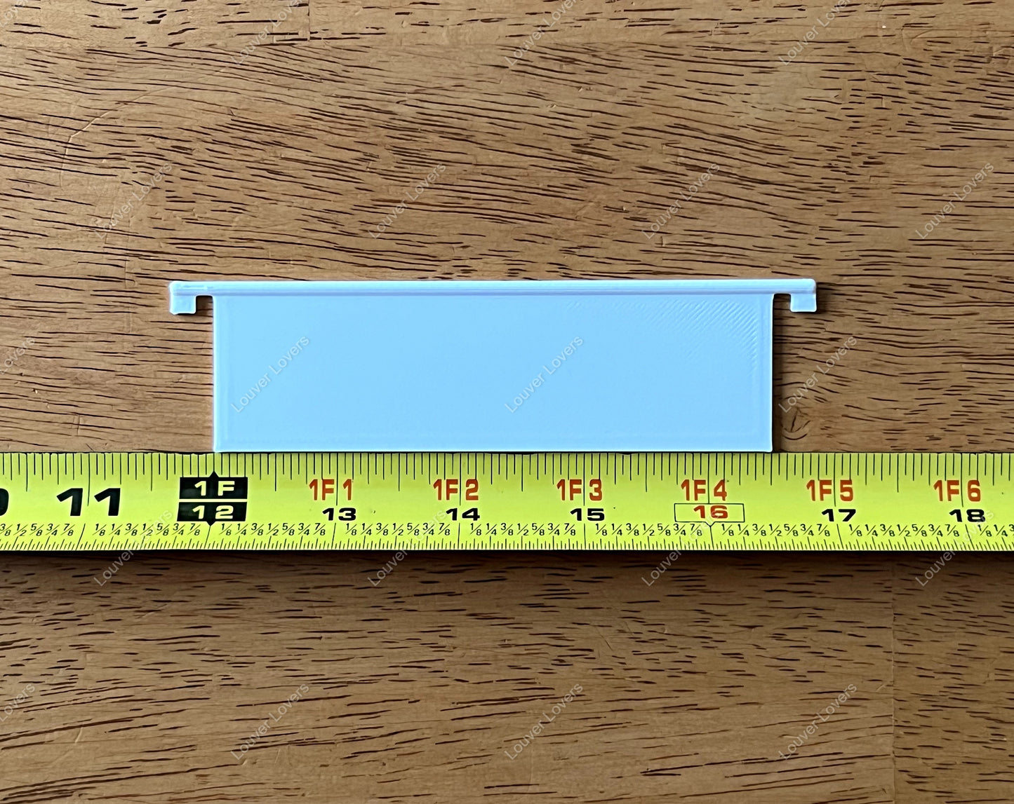 5 3/16" wide 1 3/8" tall vent slat