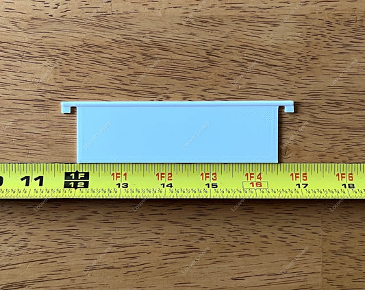 5 3/16" wide 1 3/8" tall vent slat