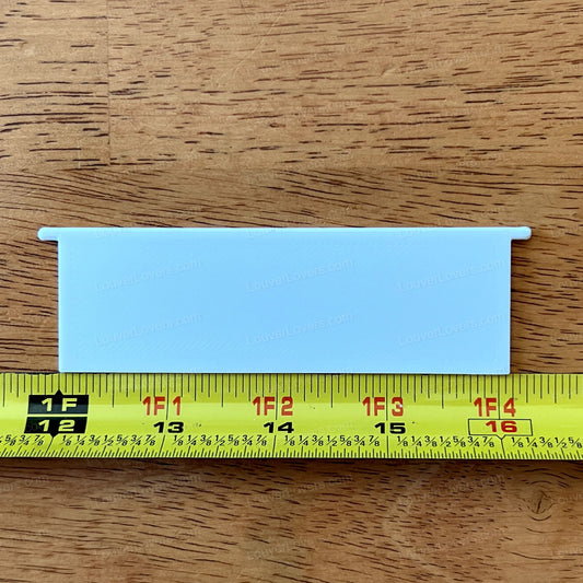 4 1/8" Wide by 1 5/16" Tall Dryer Vent Louver