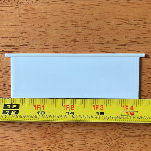 4 5/16" wide 1 1/2" tall vent slat