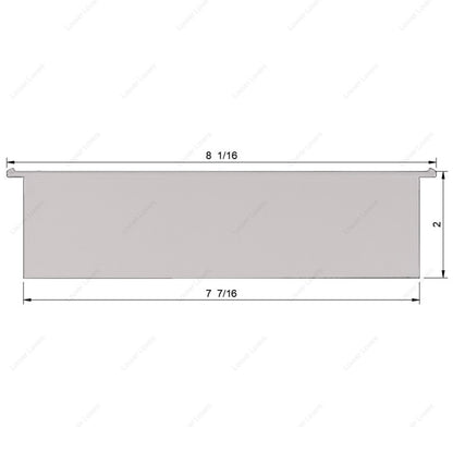 7 7/16" Wide • 2" Tall Vent Slat (5/16" pegs)