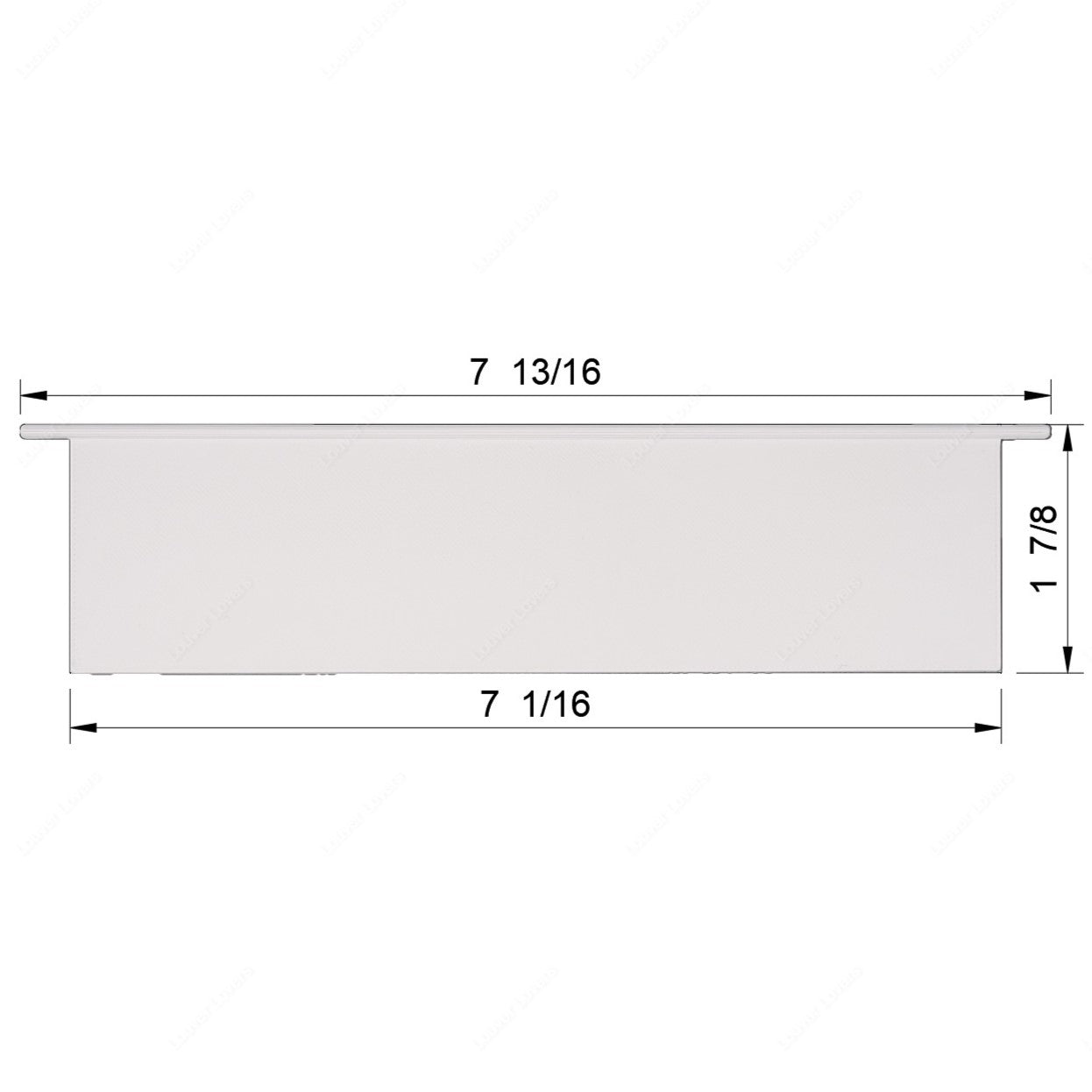 7 1/16" Wide • 1 7/8" Tall Vent Slat (3/8" pegs)