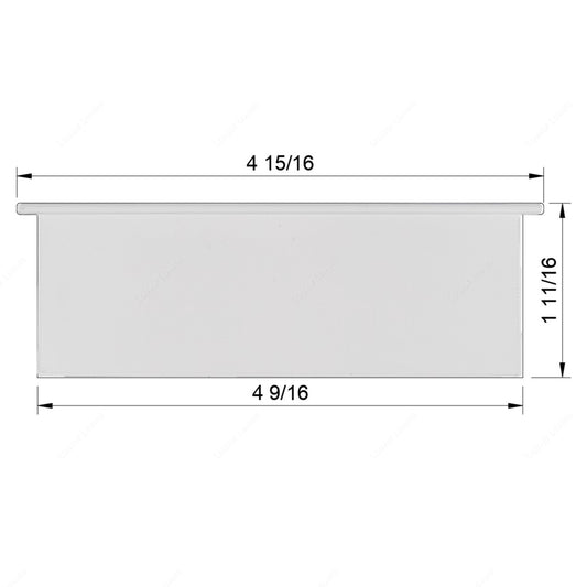 4 9/16" Wide • 1 11/16" Tall Vent Slat (3/16" pegs)