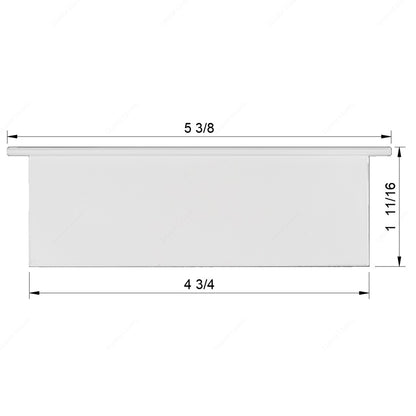 4 3/4" Wide • 1 11/16" Tall Vent Slat (5/16" pegs)