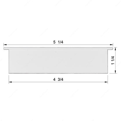 4 3/4" Wide • 1 1/4" Tall Vent Slat (1/4" pegs)