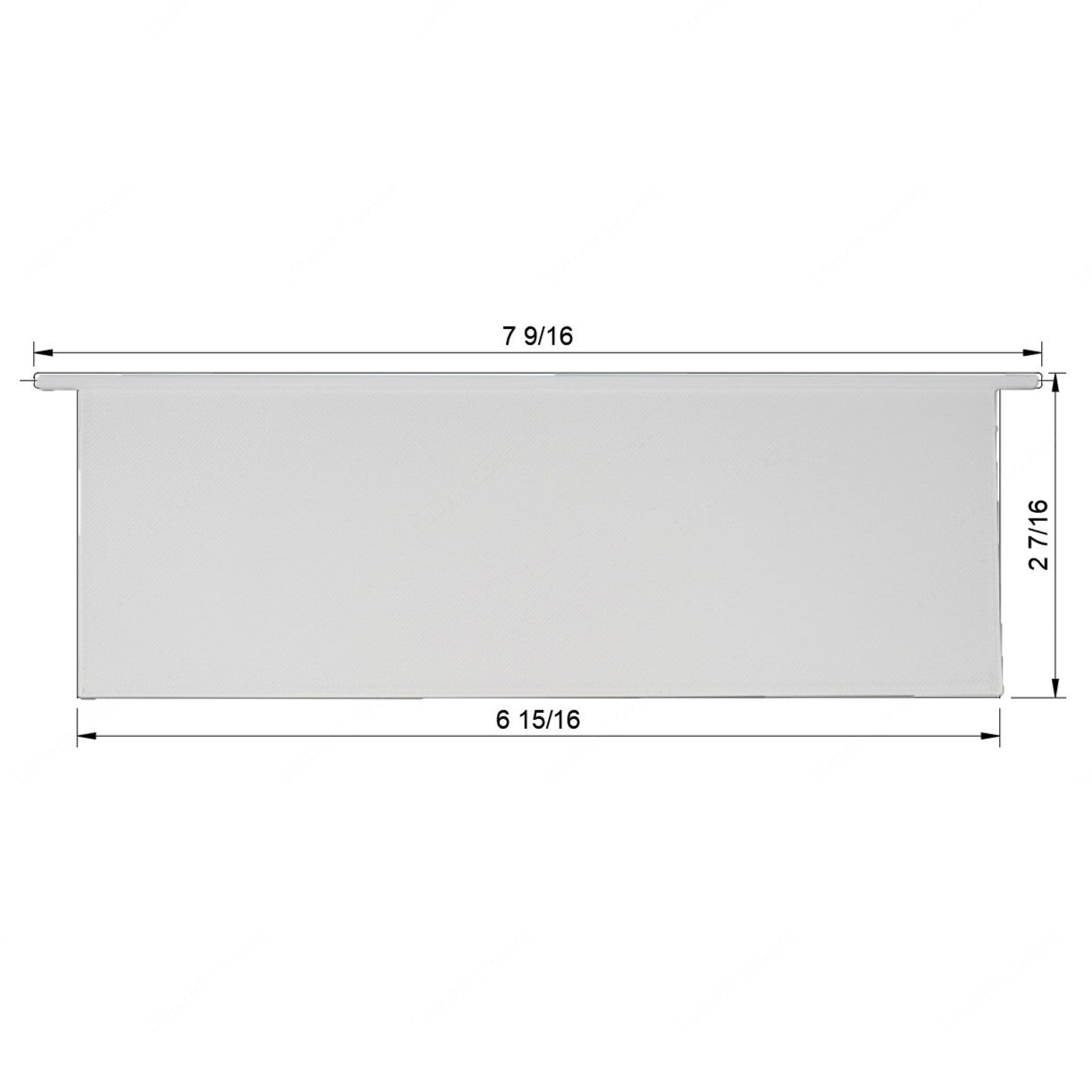 6 15/16" Wide • 2 7/16" Tall Vent Slat (5/16" pegs)