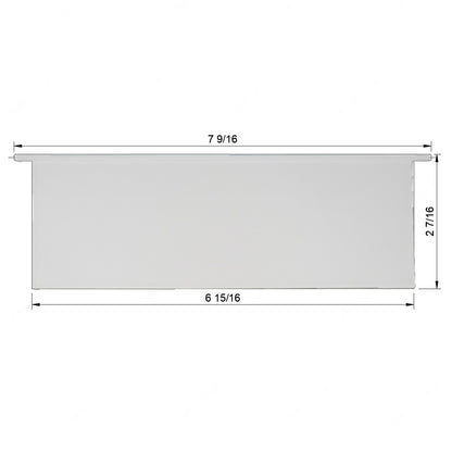 6 15/16" Wide • 2 7/16" Tall Vent Slat (5/16" pegs)