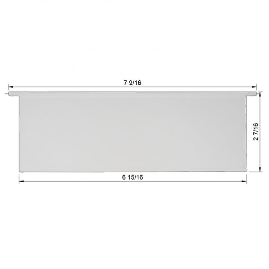 6 15/16" Wide • 2 7/16" Tall Vent Slat (5/16" pegs)