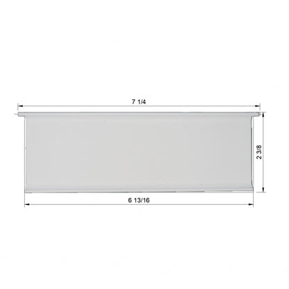 6 13/16" Wide • 2 3/8" Tall Vent Slat (3/16" pegs)