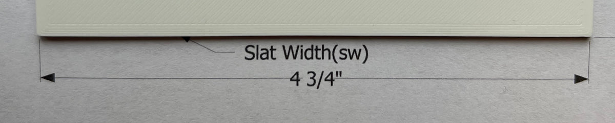 Extend Slat Measuring Your Slats – Louver Lovers