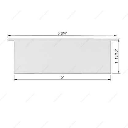 5" Wide • 1 13/16" Tall Vent Slat (3/8" pegs)